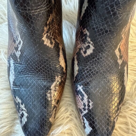 Donald Pliner Laila Round Toe Snake-Embossed boot - Picture 5 of 16